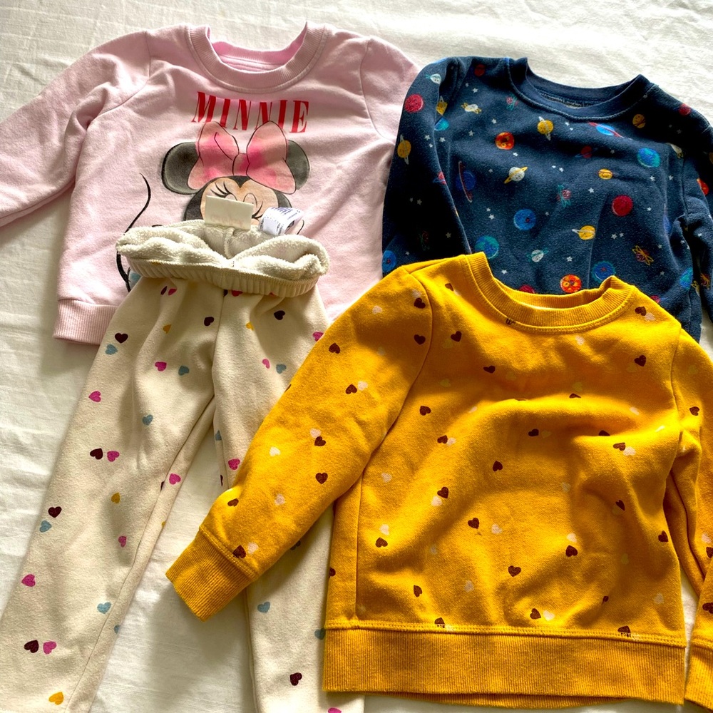 Toddler multiple sweatshirts